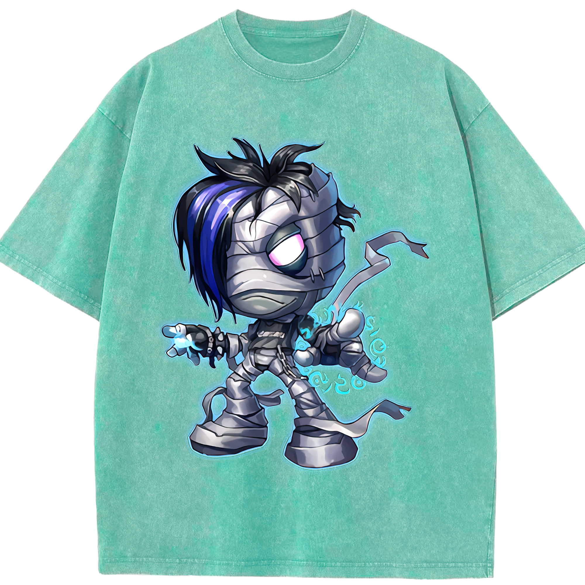 リーグ・オブ・レジェンド League of Legends LOL 綿100% ヴィンテージ風 半袖Tシャツ（フロントプリント）
